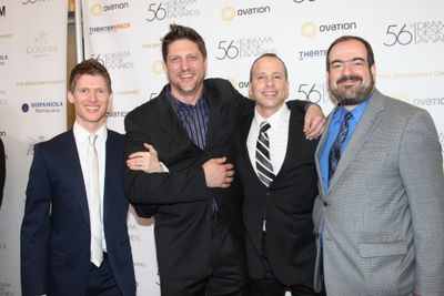 Lucas Steele, Christopher Sieber, Michael Zam and Jack Lechner Photo