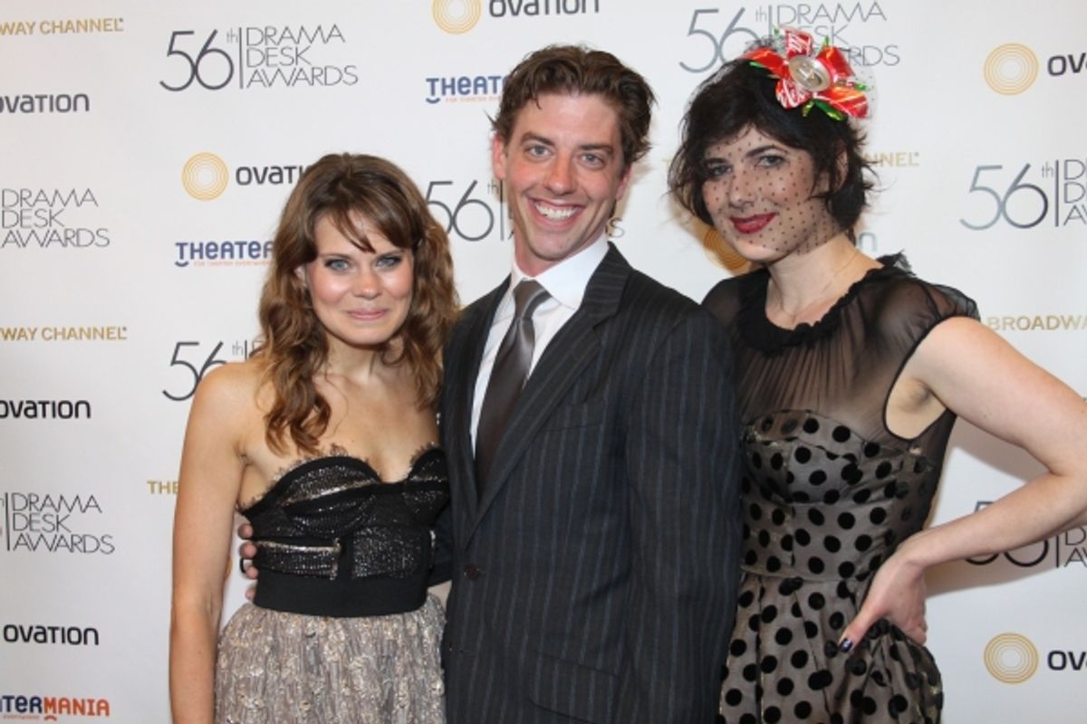 Celia Keenan-Bolger, Christian Borle and Paloma Young at 