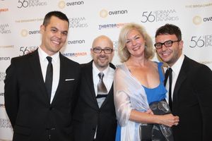 Adam Bock, Michele Pawk, Tripp Cullman and guest Photo