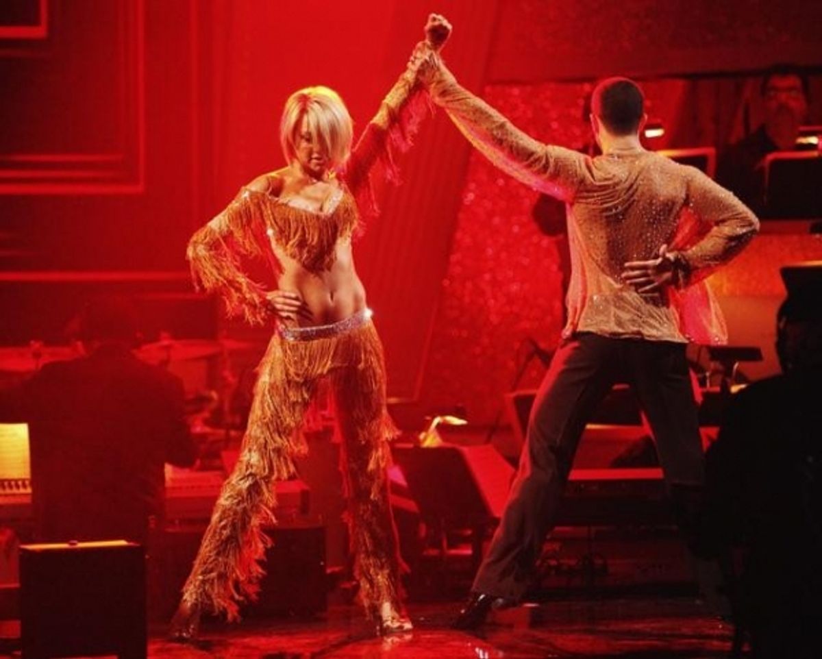 Chelsea Kane, Mark Ballas at 