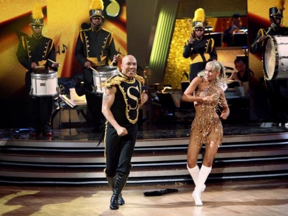 Hines Ward, Kym Johnson at 