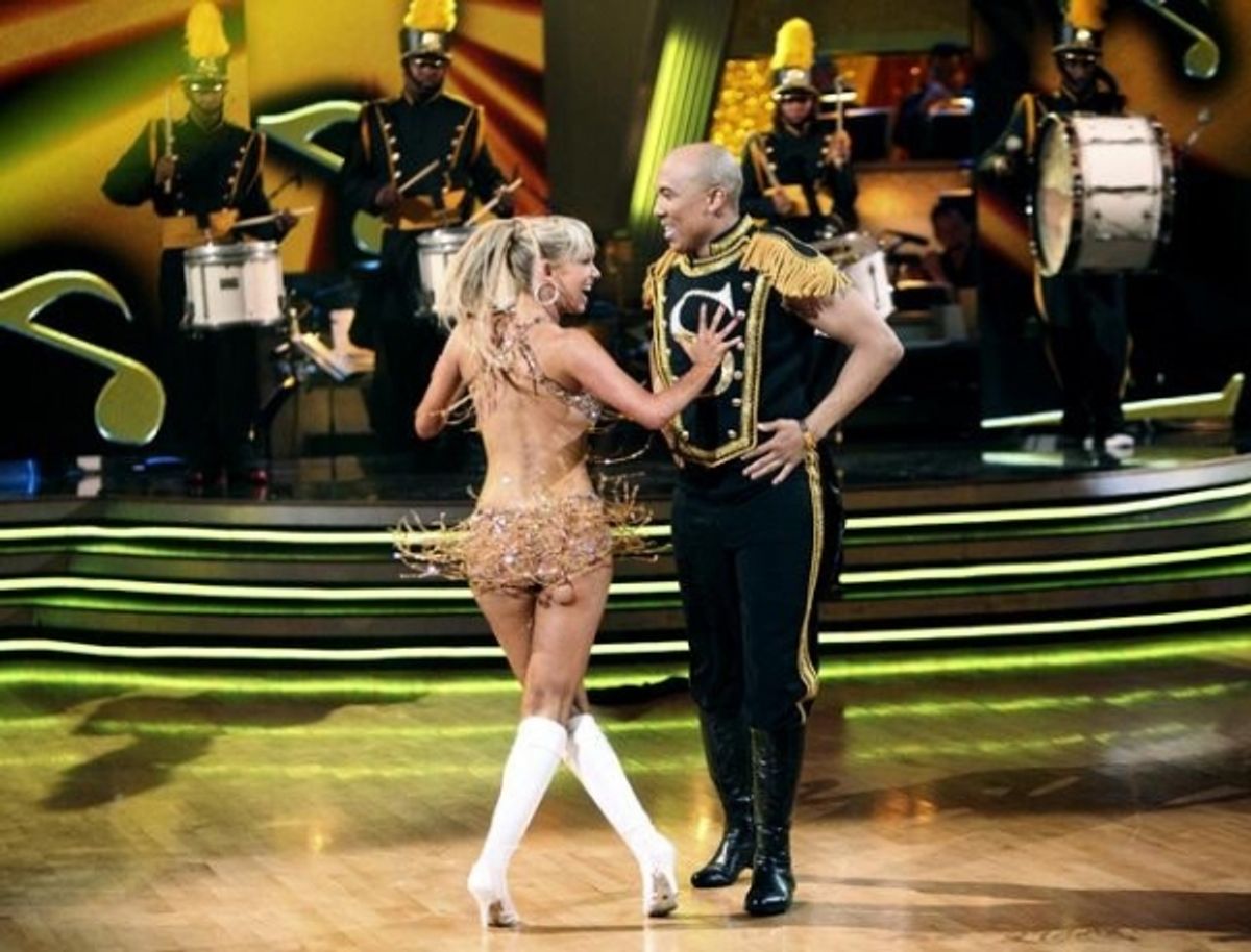 Hines Ward, Kym Johnson at 