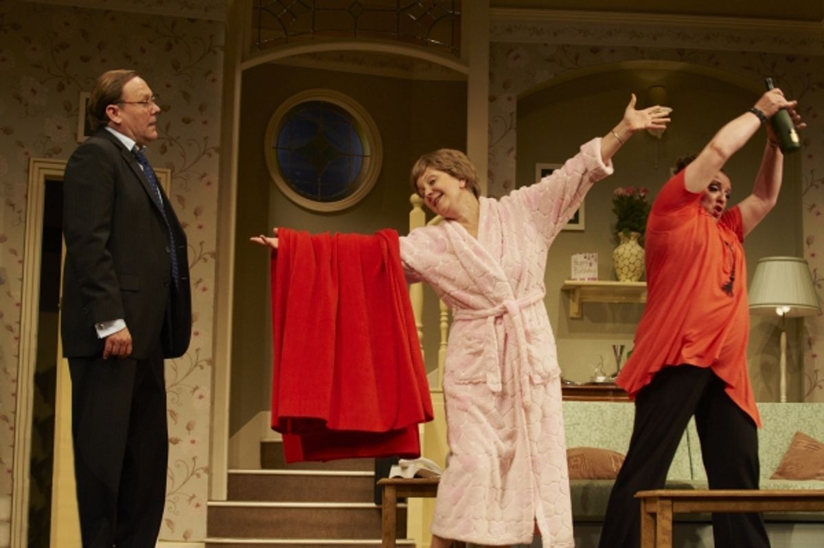 Jeffrey Harmer, Hilary Derrett, Annie Walker at 