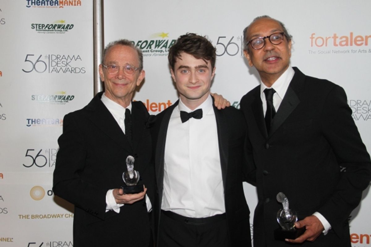 Joel Grey, Daniel Radcliffe and George C. Wolfe at 