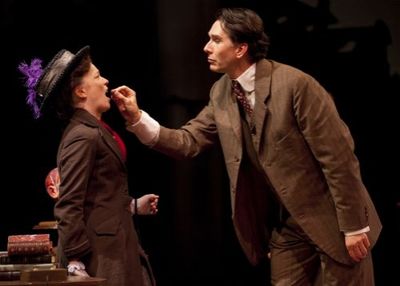 Elizabeth Bunch as Eliza Doolittle and Todd Waite as Henry Higgins Photo