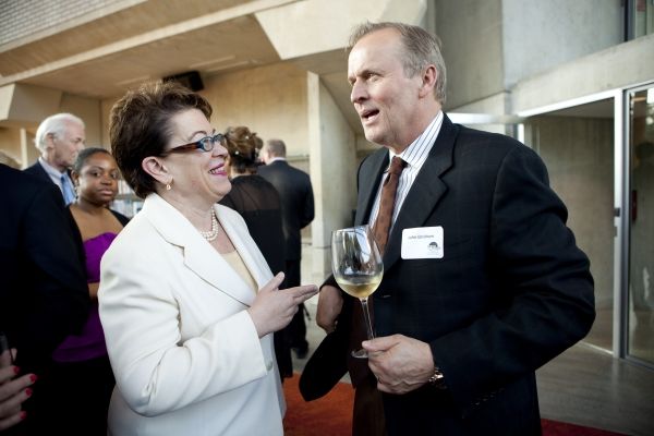 Arena Stage Artistic Director Molly Smith and novelist John Grisham  Photo
