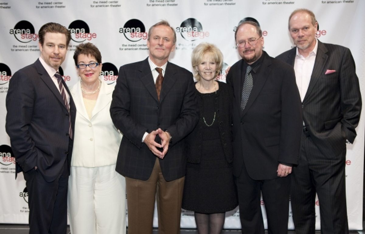 Director Ethan McSweeny, Arena Stage Artistic Director Molly Smith, John Grisham, Daryl Roth, Playwright Rupert Holmes and Arena Stage Managing Director Edgar Dobie at 