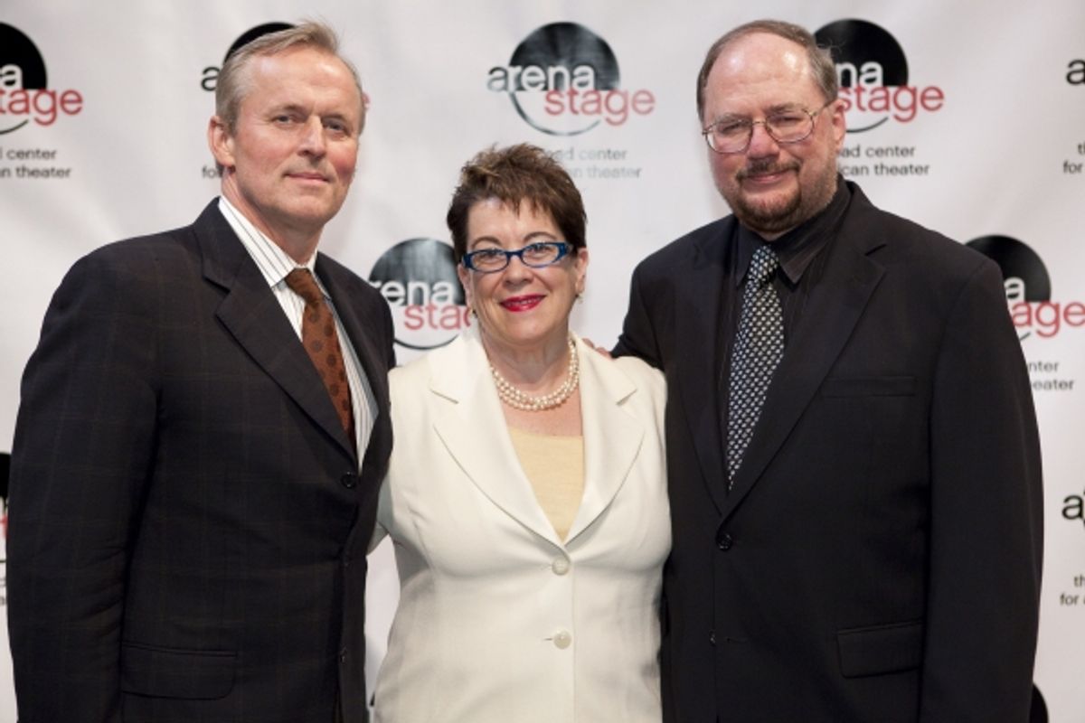 John Grisham, Arena Stage Artistic Director Molly Smith and Playwright Rupert Holmes  at 