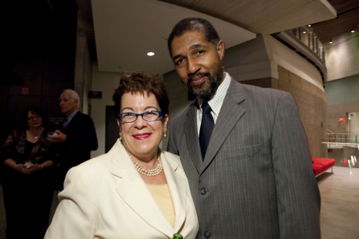 Arena Stage Artistic Director Molly Smith with actor Dion Graham at 