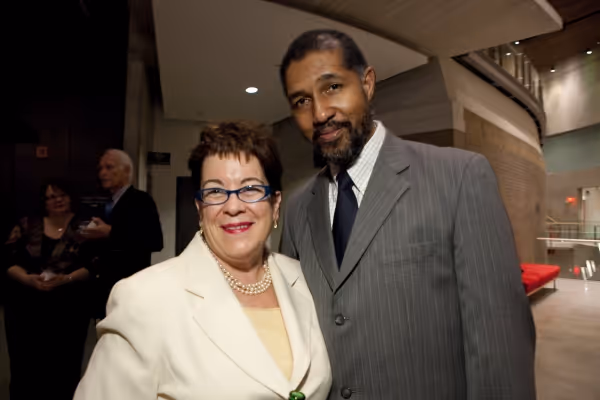Arena Stage Artistic Director Molly Smith with actor Dion Graham Photo
