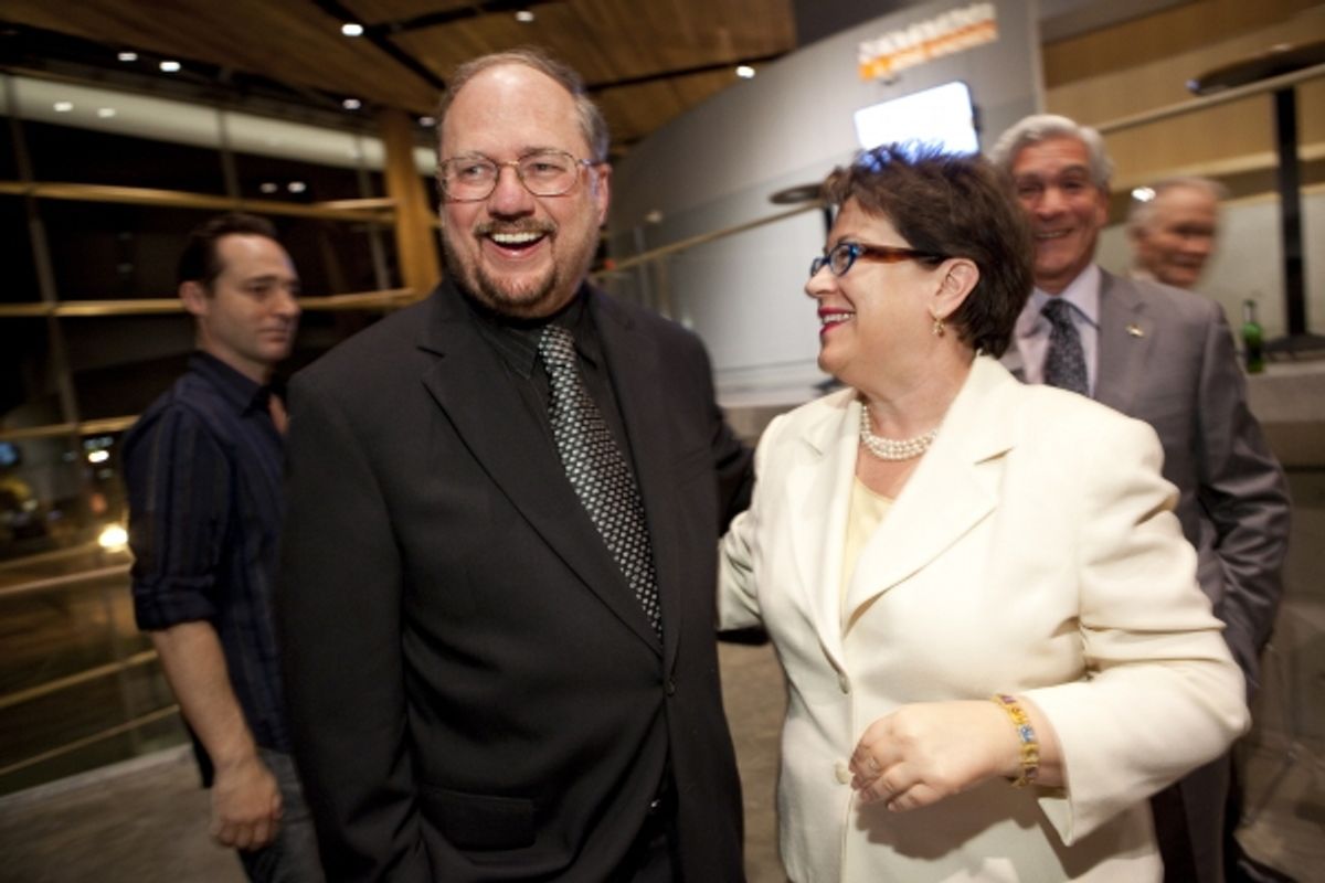Rupert Holmes with Arena Stage Artistic Director Molly Smith at 