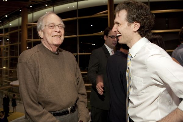 Evan Thompson (Judge Omar Noose) and Sebastian Arcelus  Photo