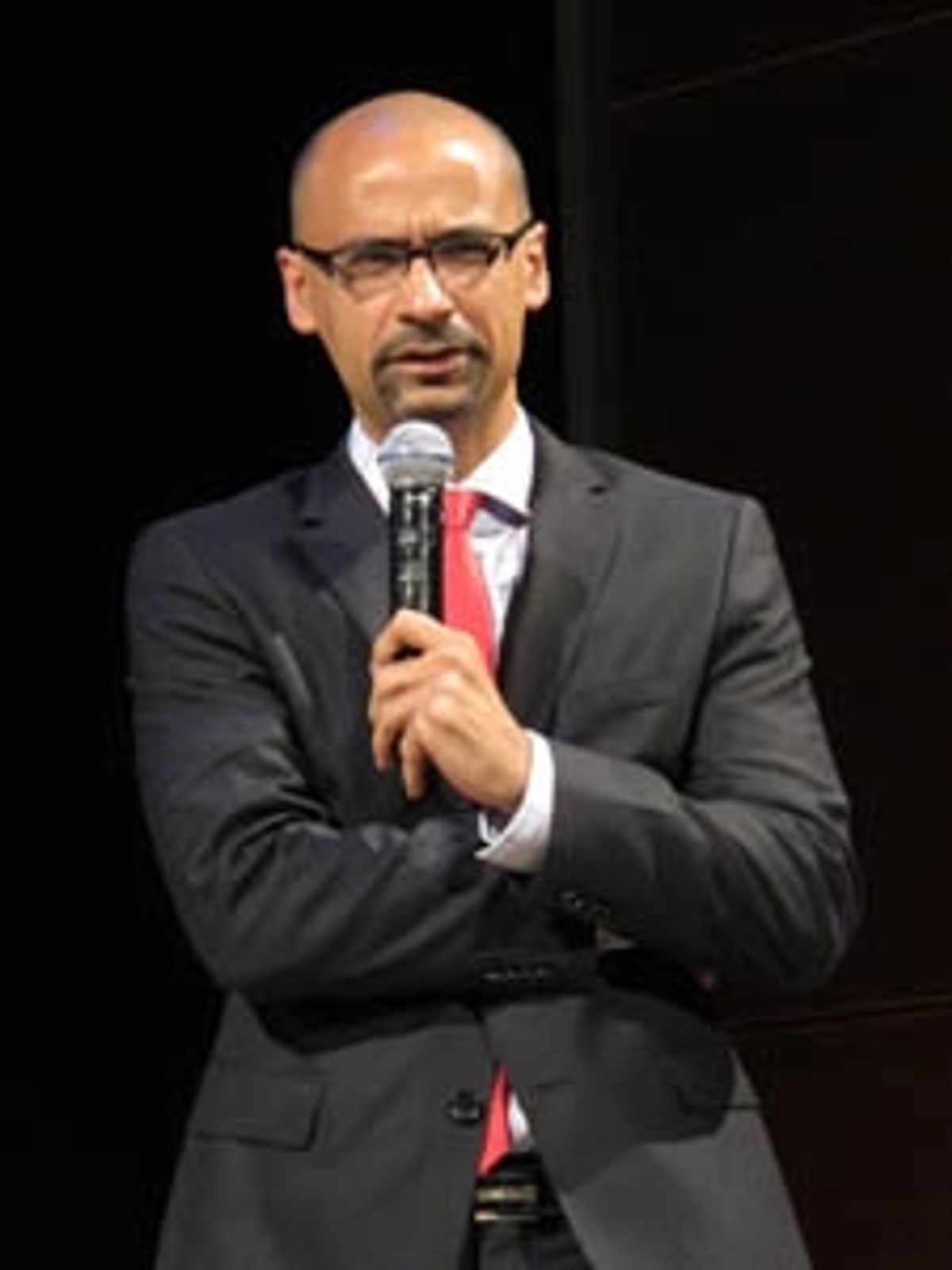 Junot Diaz, author of 'The Brief Wondrous Life of Oscar Wao,' accepts The American Place Theatre's 2011 Literature to Life Award May 23 at The Times Center, NYC, where a theatrical adaptation of this book, adapted and directed by Elise Thoron, premiered.  at 