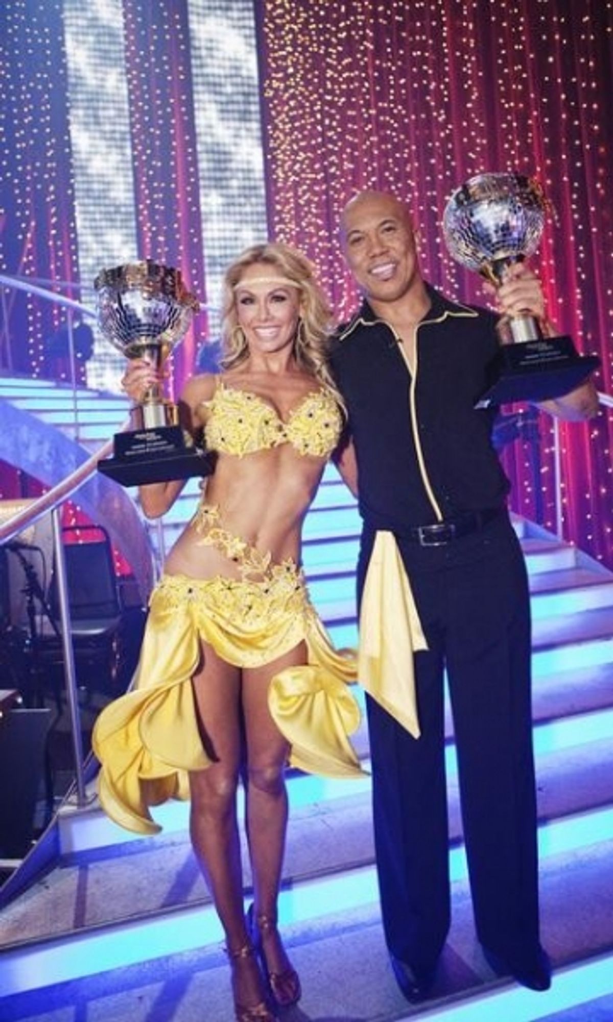 Hines Ward, Kym Johnson at 