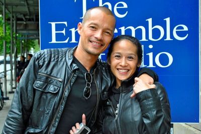 Arthur Acuna and Maritina Romulo pose for BroadwayWorld.com
 Photo