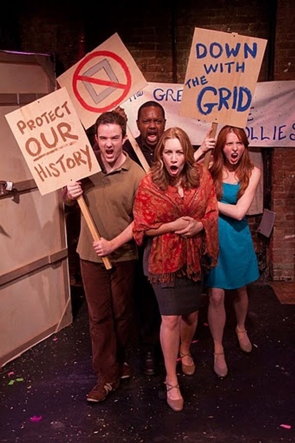 Chris French, (back) John-Andrew Morrison, (front) Meghann Dreyfus and Patti Goettlic Photo