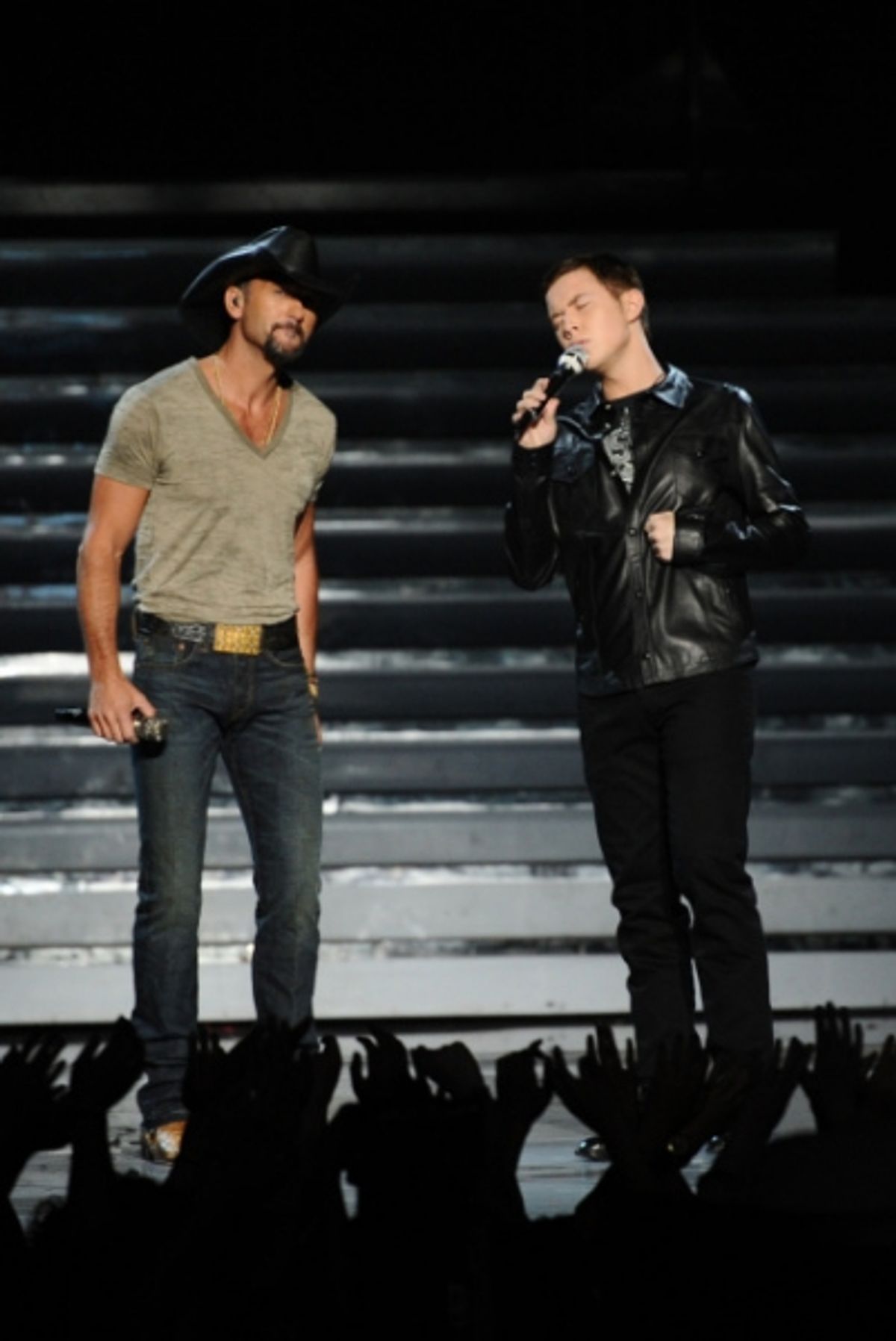 Tim McGraw, Scotty McCreery at 