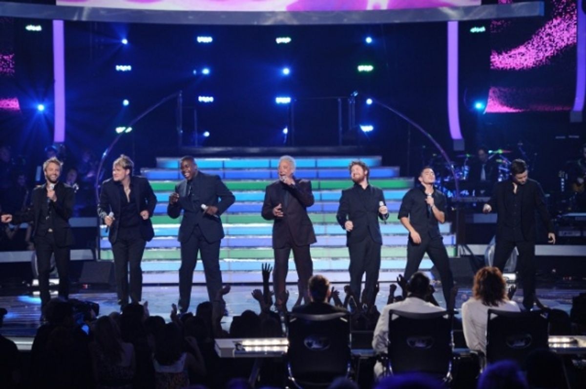 Top 12 boys with Tom Jones at 
