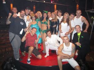 Jonathan Brookins and Cody McKenzie and cast Photo