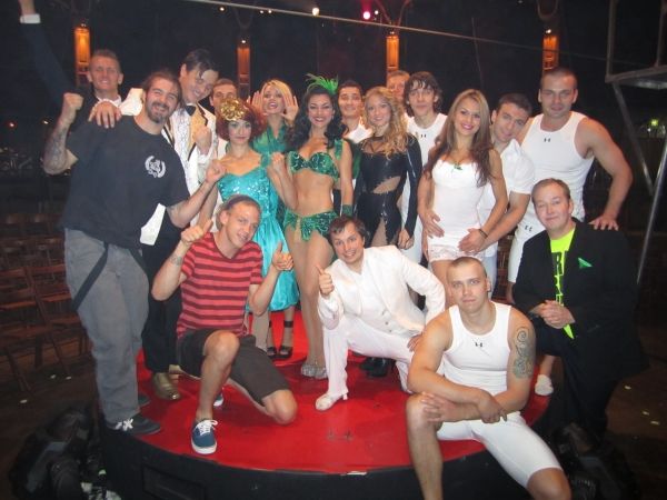 Jonathan Brookins and Cody McKenzie and cast Photo