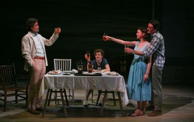 Chris Sarandon, Ben Rosenfield, Carey Mulligan, Jason Butler Harner Photo