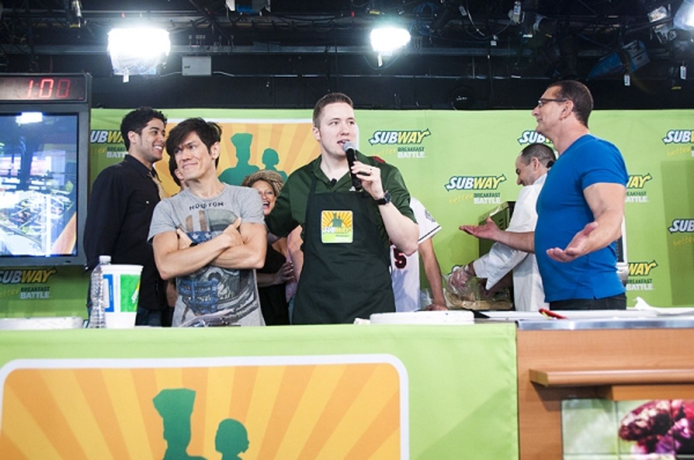 Photo Coverage: Celebrity Chef Robert Irvine Challenges ROCK OF AGES in Subway's Contest  Image