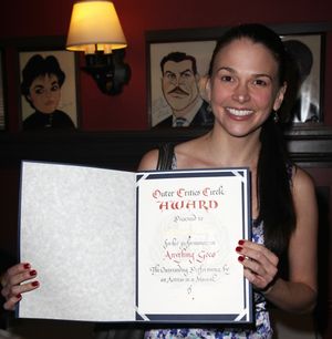 Sutton Foster attending the 61st Annual Outer Critics Circle Awards Party at Sardi's in New York City. @ BroadwayWorld Sutton Foster attending the 61st Annual Outer Critics Circle Awards Party at Sardi's Photo