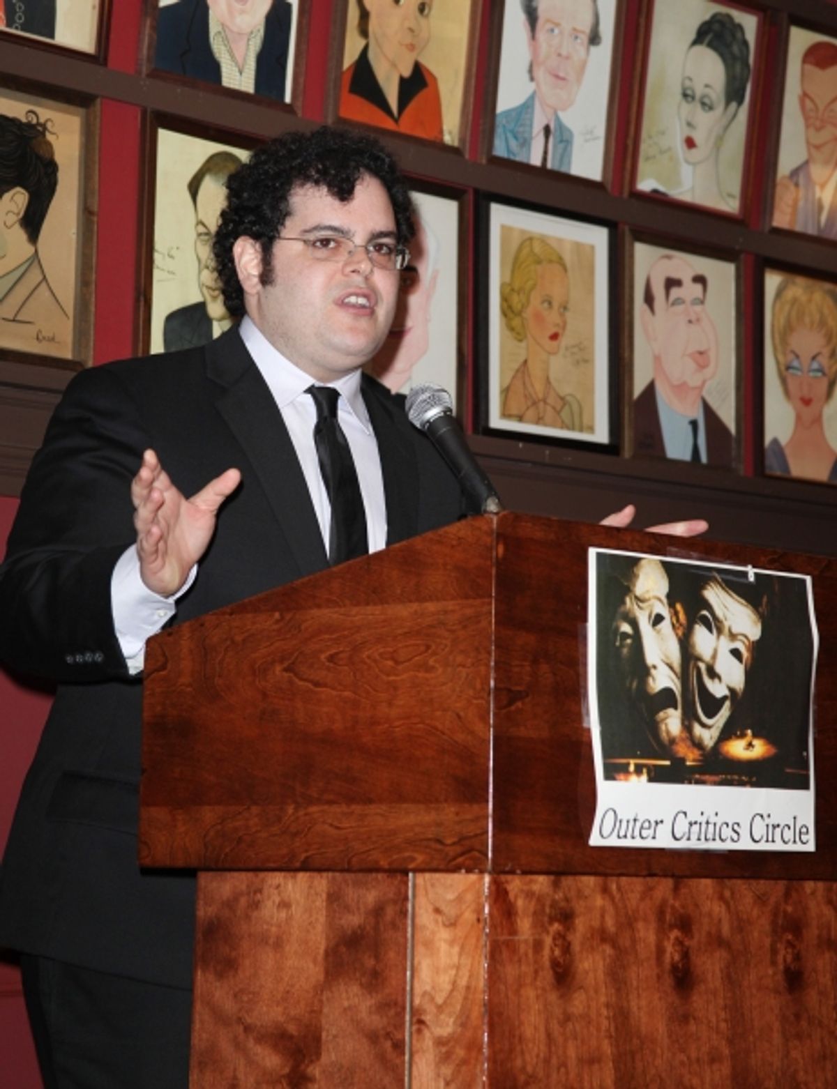 Josh Gad attending the 61st Annual Outer Critics Circle Awards Party at Sardi's in New York City. at 
