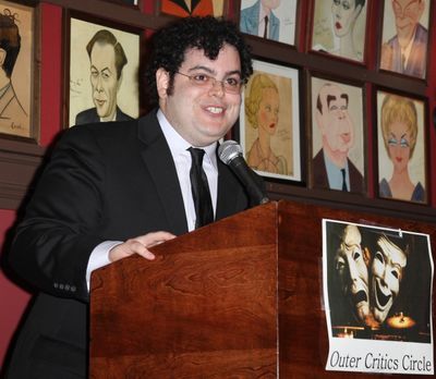 Josh Gad attending the 61st Annual Outer Critics Circle Awards Party at Sardi's in Ne Photo