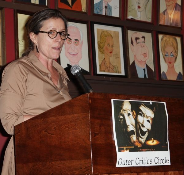 Frances McDormand attending the 61st Annual Outer Critics Circle Awards Party at Sard Photo
