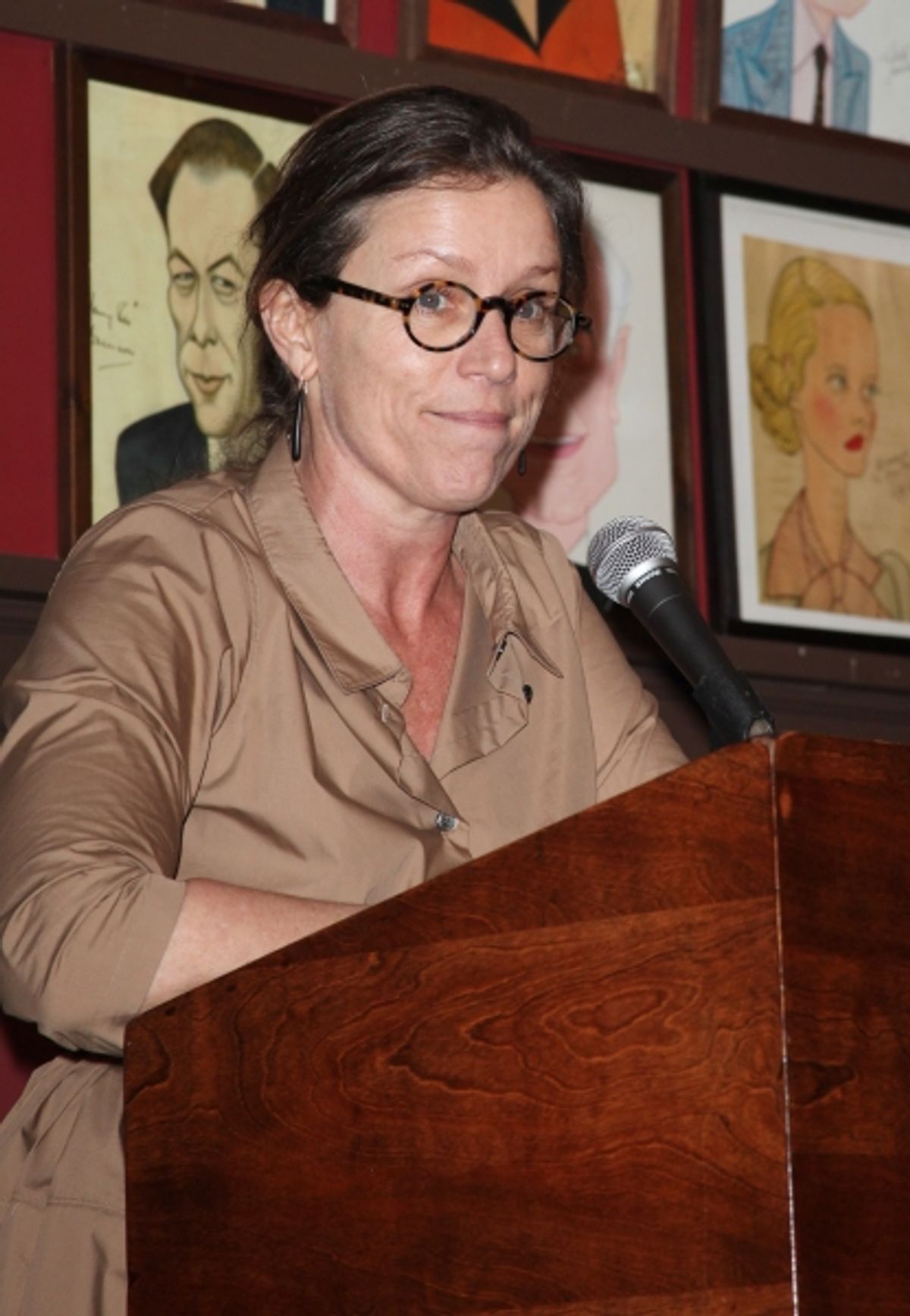 Frances McDormand attending the 61st Annual Outer Critics Circle Awards Party at Sardi's in New York City. at 