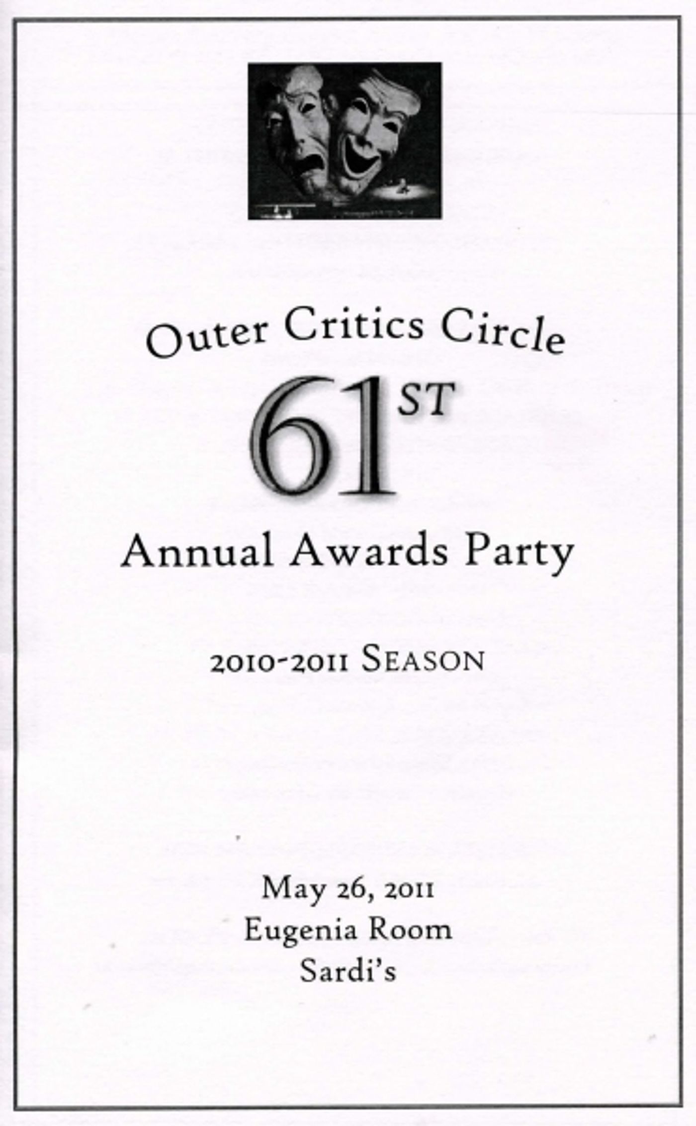 Photo Coverage: MORMON, Foster, Rylance & More Win Big at Outer Critics Circle Awards!  Image