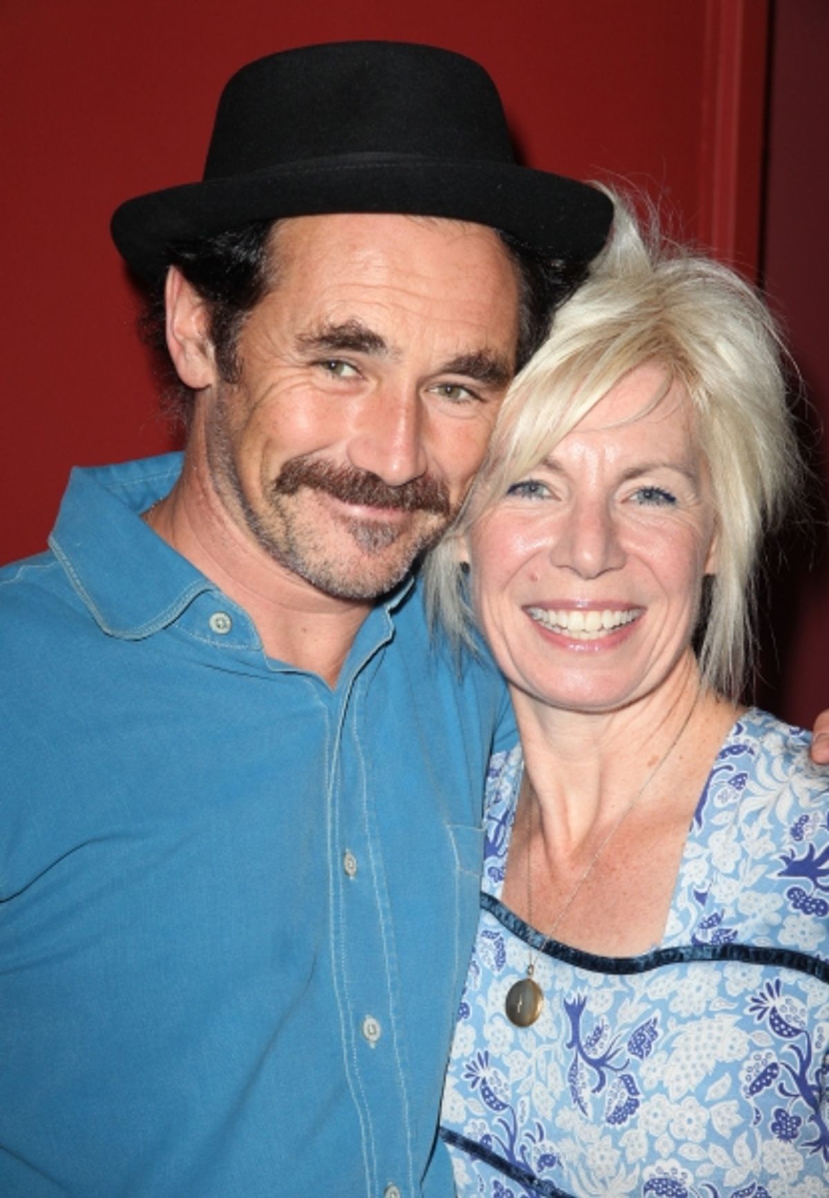 Mark Rylance & Claire van Kampen attending the 61st Annual Outer Critics Circle Awards Party at Sardi's in New York City. at 