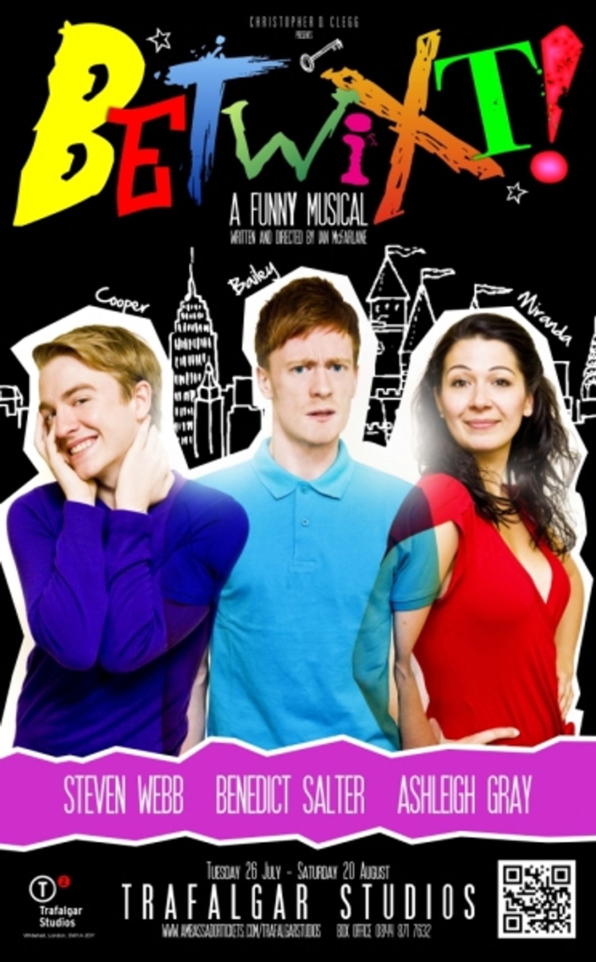 Steven Webb, Benedict Salter and Ashleigh Gray at 