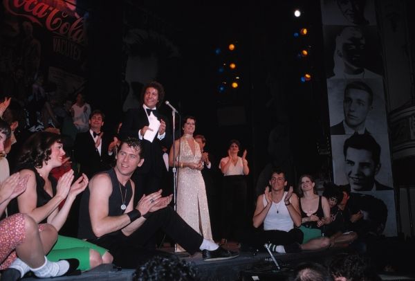 Producer Ken Waissman and partner Maxine Fox, Barry Bostwick, Jeff Conaway & Candice  Photo