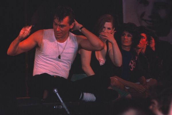 Jeff Conaway & Candice Earley on stage December 2, 1979 as Grease passed Fiddler on t Photo