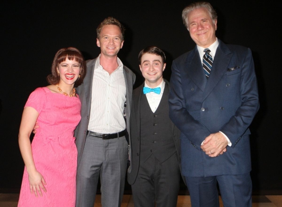 Rose Hemingway, Neil Patrick Harris, Daniel Radcliffe and John Larroquette at 