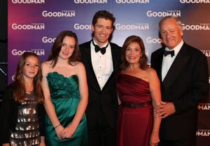 Past Chairman, Life Trustee and Women’s Board member Sondra A. Healy (second from right) along with her husband Denis and grandchildren (l to r) Tyson and Bowie Frucci meet headliner Matthew Morrison @ BroadwayWorld Past Chairman, Life Trustee and Women’s Board member Sondra A. Heal Photo