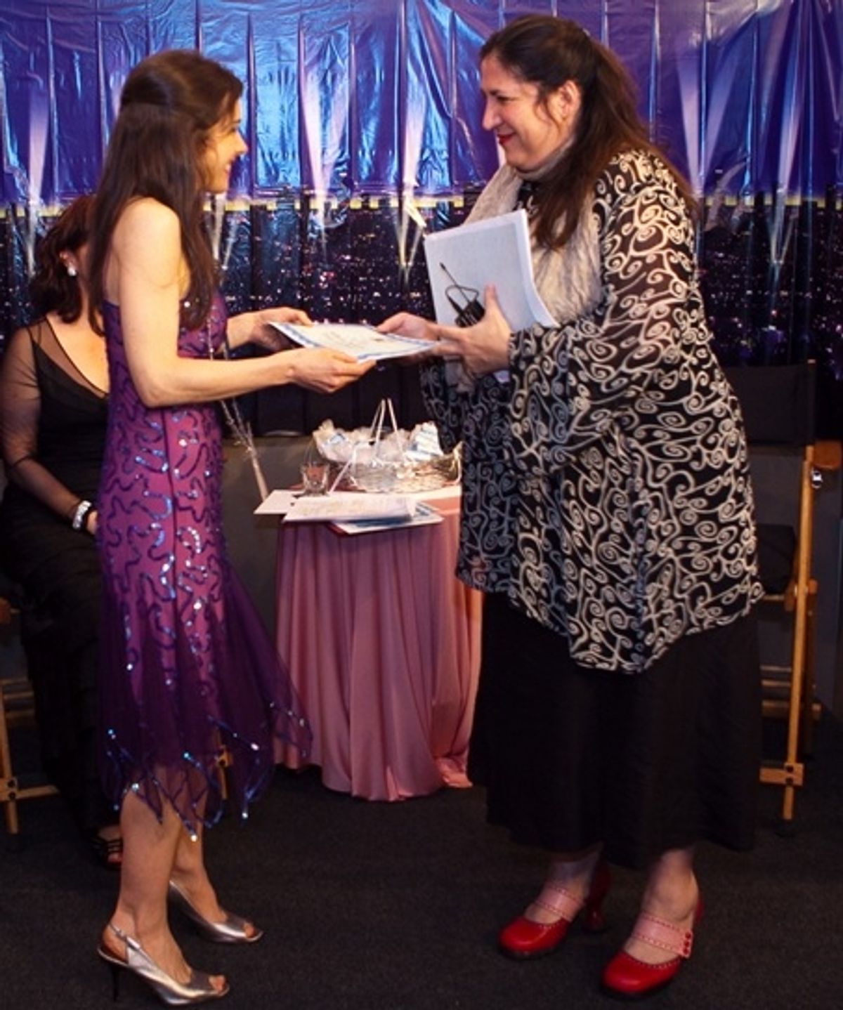 Juliette Bennett, actor; Sarah Kliban, casting director at 