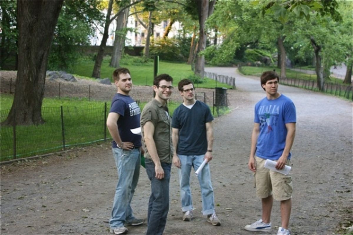  Nate Miller, Sid Solomon, John Egan, Brad Lewandowski at 