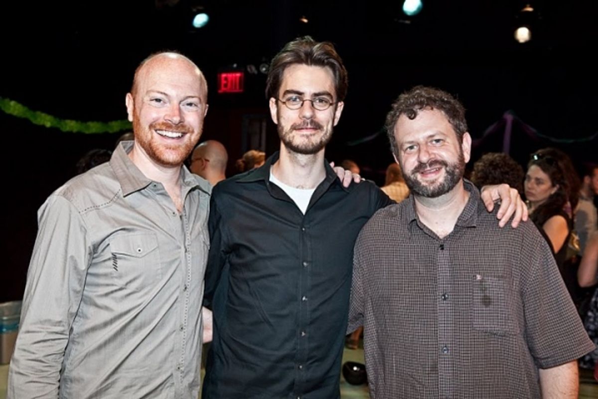  Jeff Biehl, director Seth Bockley and playwright Jason Grote  at 