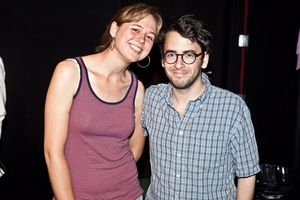 Clubbed Thumb's Associate Director Diana Konopka and playwright Michael Mitnick Photo