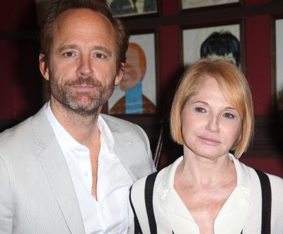 John Benjamin Hickey & Ellen Barkin attends Sardi's Caricatures unveiling for 'The No Photo
