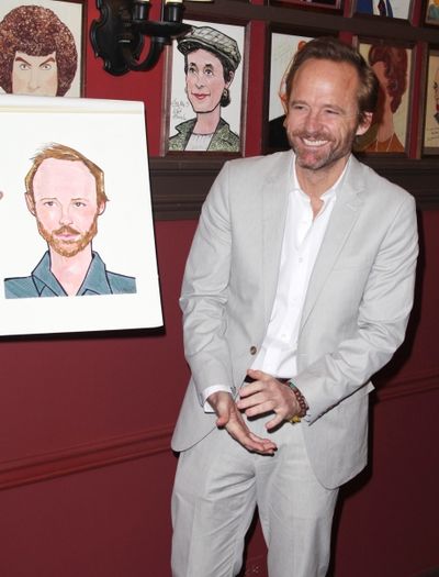 John Benjamin Hickey attends Sardi's unveils Caricatures of 'The Normal Heart' Tony A Photo