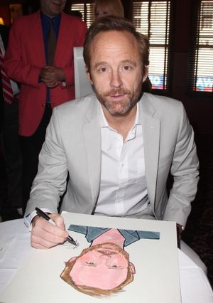 John Benjamin Hickey attends Sardi's unveils Caricatures of 'The Normal Heart' Tony Award Nominees Ellen Barkin, John Benjamin Hickey & Joe Mantello at Sardi's in New York City. @ BroadwayWorld John Benjamin Hickey attends Sardi's unveils Caricatures of 'The Normal Heart' Tony A Photo