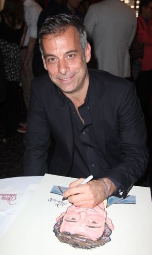 Joe Mantello attends Sardi's unveils Caricatures of 'The Normal Heart' Tony Award Nominees Ellen Barkin, John Benjamin Hickey & Joe Mantello at Sardi's in New York City. @ BroadwayWorld Joe Mantello attends Sardi's unveils Caricatures of 'The Normal Heart' Tony Award Nom Photo