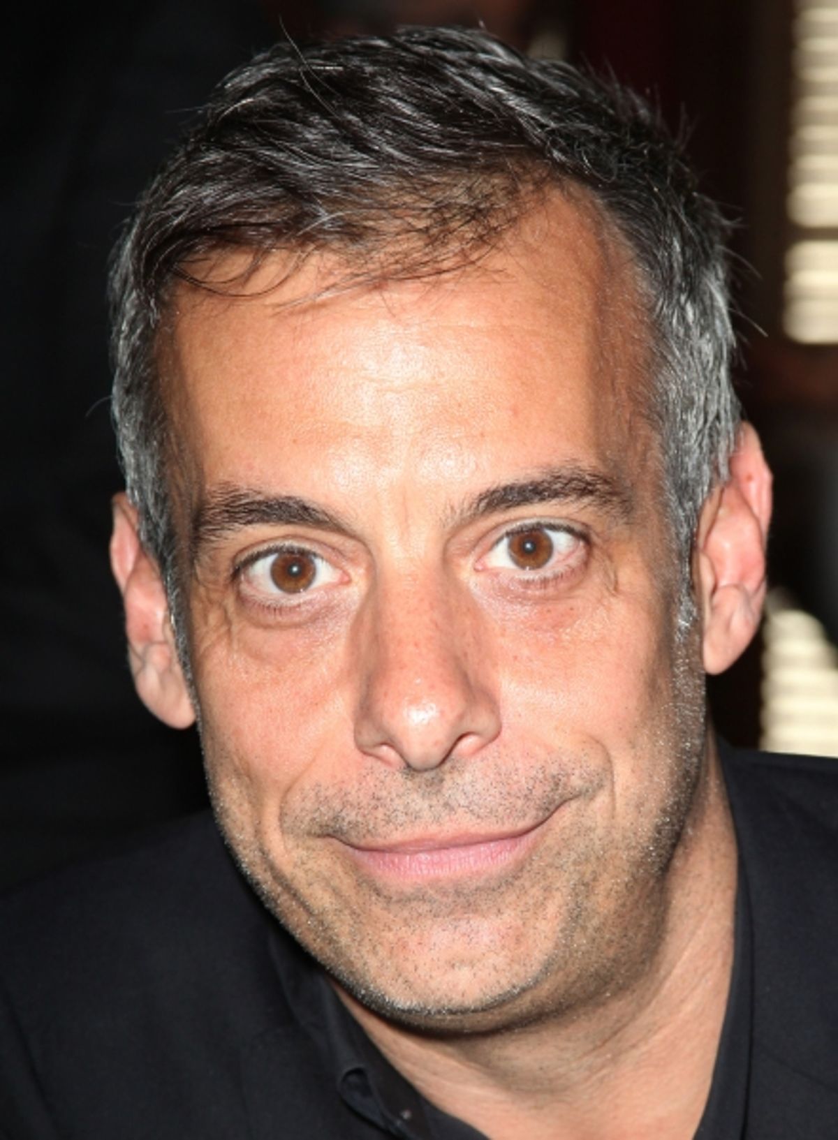 Joe Mantello attends Sardi's unveils Caricatures of 'The Normal Heart' Tony Award Nominees Ellen Barkin, John Benjamin Hickey & Joe Mantello at Sardi's in New York City.  at 