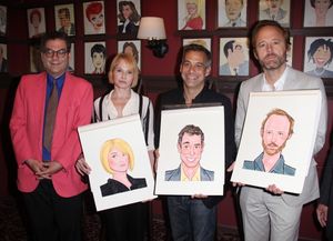 Michael Musto Hosts the Sardi's Caricatures unveiling for 'The Normal Heart' Tony Award Nominees Ellen Barkin, John Benjamin Hickey & Joe Mantello at Sardi's in New York City. @ BroadwayWorld Michael Musto Hosts the Sardi's Caricatures unveiling for 'The Normal Heart' Tony Aw Photo