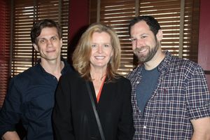 (L-R) Lee Aaron Rosen, Jordan Baker and Jon Levenson attends Sardi's unveils Caricatures of 'The Normal Heart' Tony Award Nominees Ellen Barkin, John Benjamin Hickey & Joe Mantello at Sardi's in New York City. @ BroadwayWorld (L-R) Lee Aaron Rosen, Jordan Baker and Jon Levenson attends Sardi's unveils Caricatu Photo