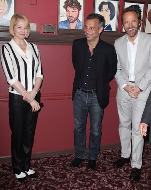 Sardi's unveils Caricatures of 'The Normal Heart' Tony Award Nominees Ellen Barkin, John Benjamin Hickey & Joe Mantello at Sardi's in New York City. @ BroadwayWorld Sardi's unveils Caricatures of 'The Normal Heart' Tony Award Nominees Ellen Barkin, J Photo